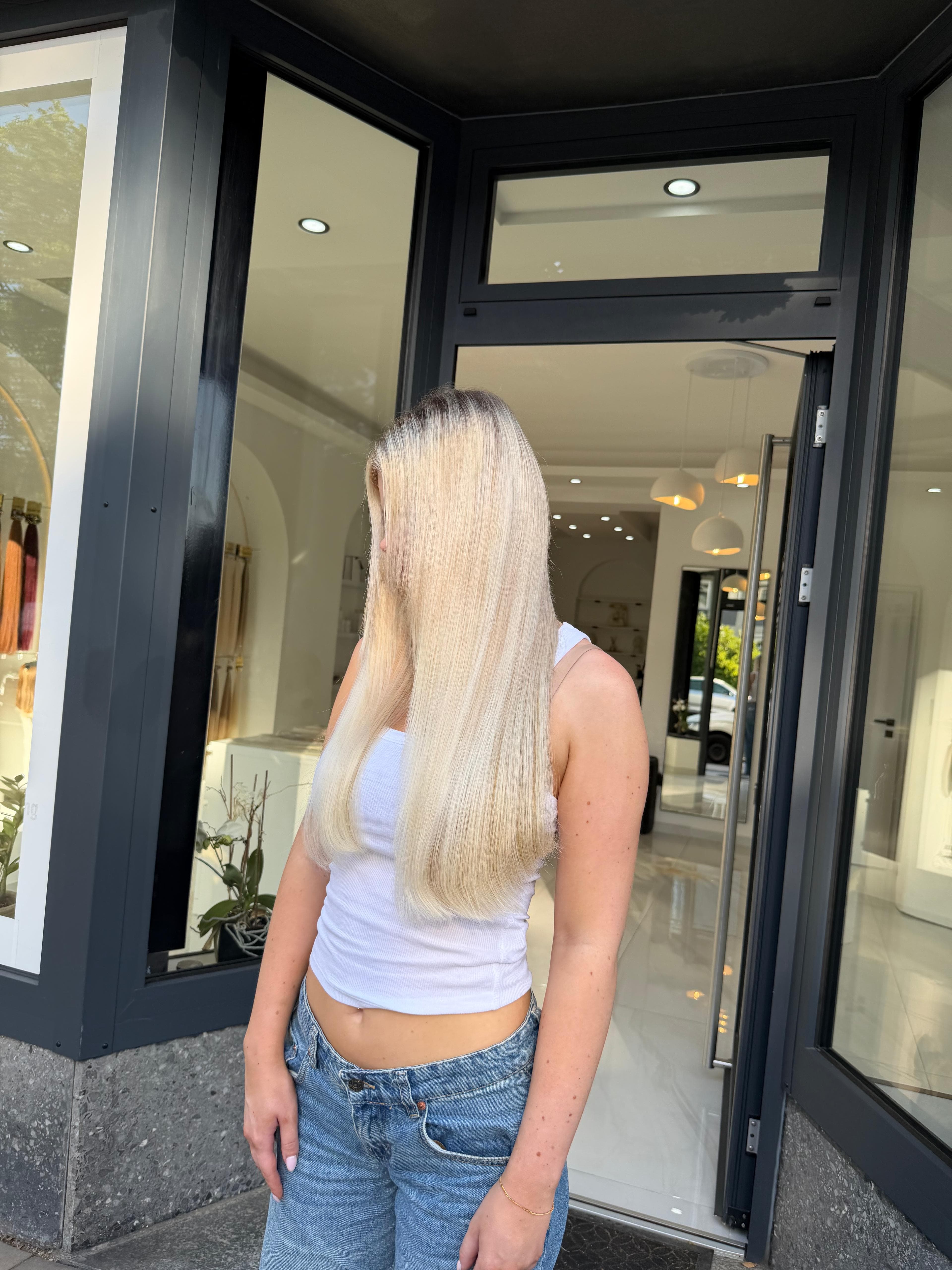Haarverlängerung Kassel Nachher mit Extensions